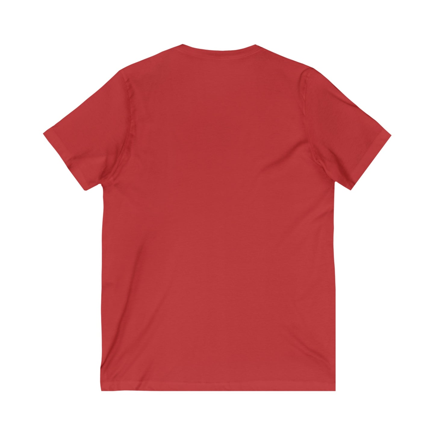 Punctuations (white, grey, red) - Unisex Jersey Short Sleeve V-Neck Tee