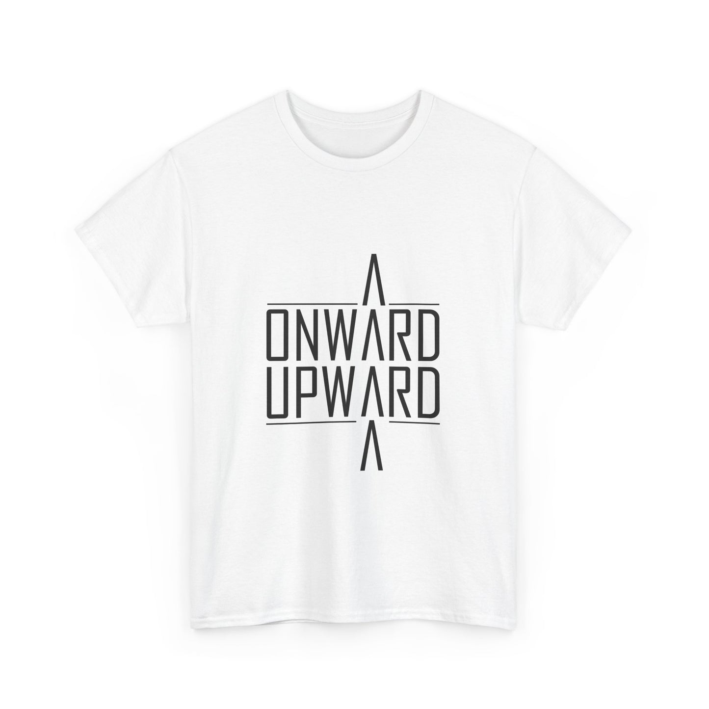 ONWARD UPWARD (White) - Unisex Heavy Cotton Tee