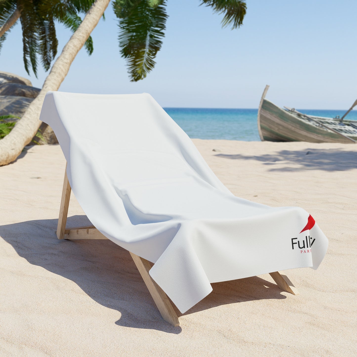 Full Sail Partners Corner Logo Beach Towel (36"x72")