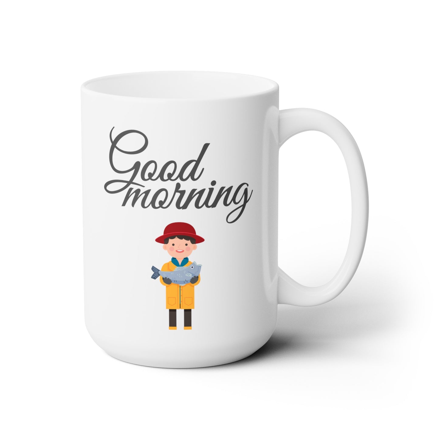 Good Morning... Young Fisherman - Ceramic Mug 15oz