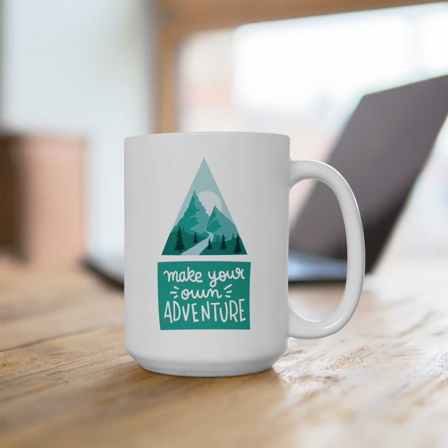 Make Your Own Adventure (mint) - Ceramic Mug 15oz