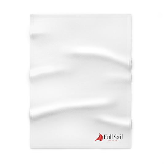 Soft Fleece Baby Blanket with Full Sail Partners Logo