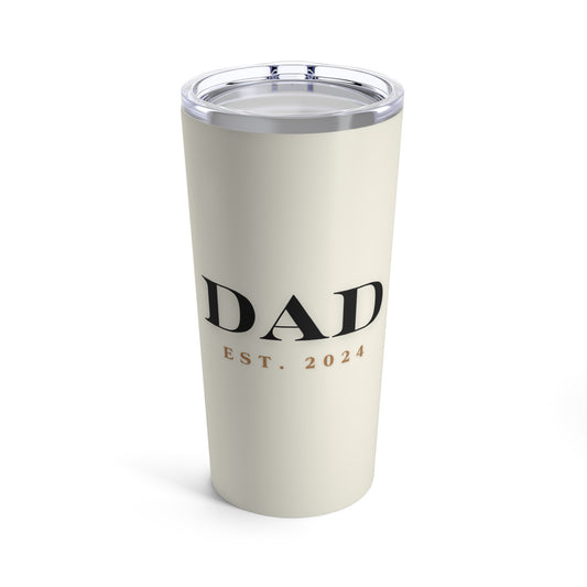 Dad Est. 2024 (cream) - Tumbler 20oz