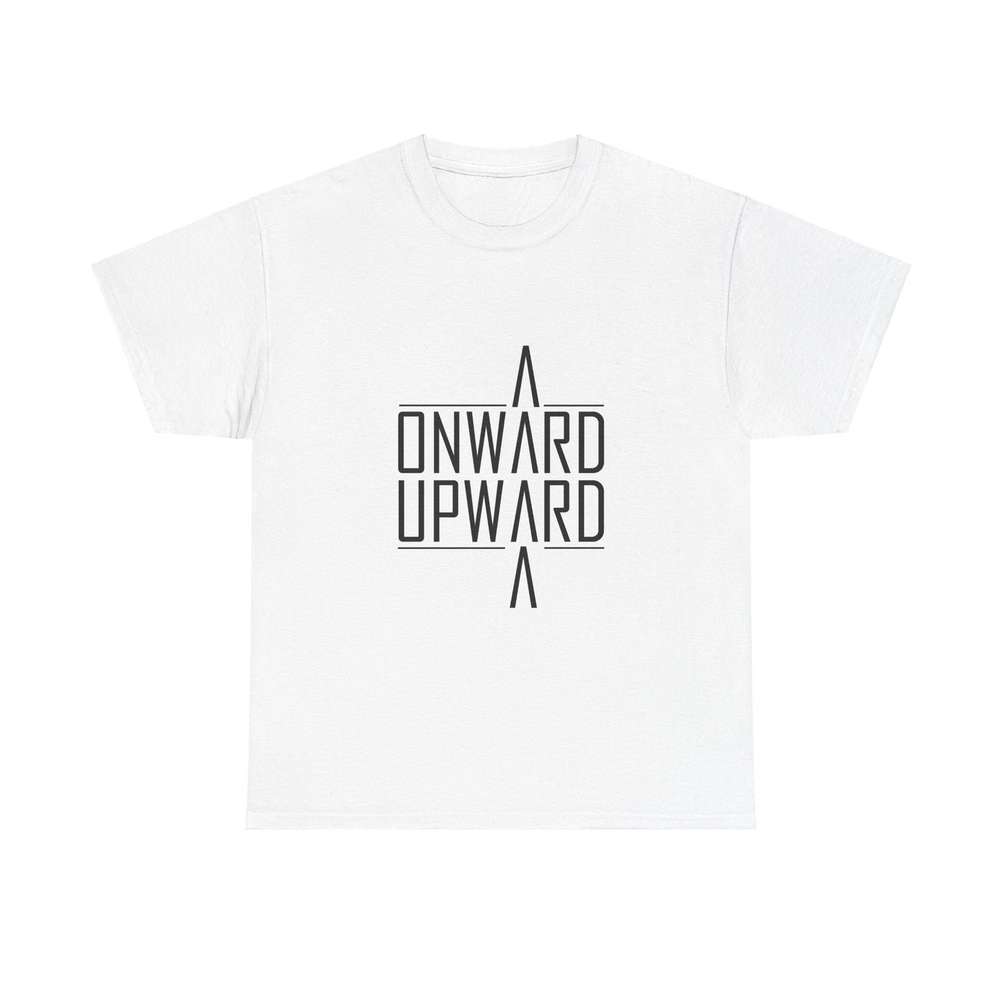 ONWARD UPWARD (White) - Unisex Heavy Cotton Tee