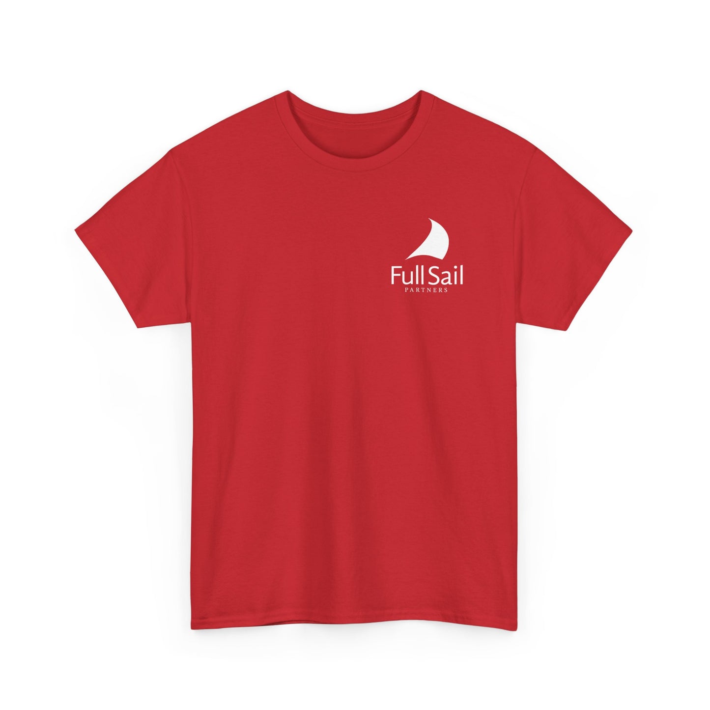 Alt. Full Sail Partners logo (red, black, dark heather, charcoal) - Unisex Heavy Cotton Tee