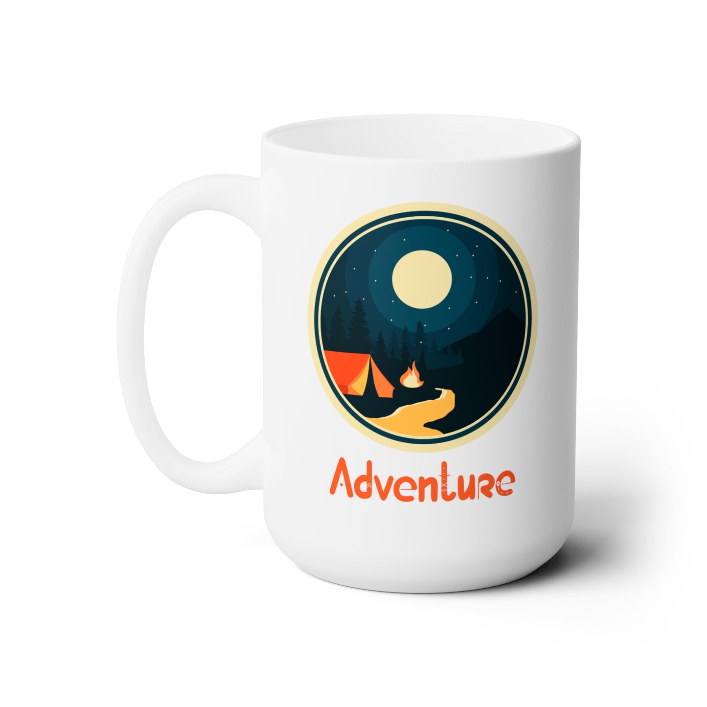 Adventure (camping) - Ceramic Mug 15oz