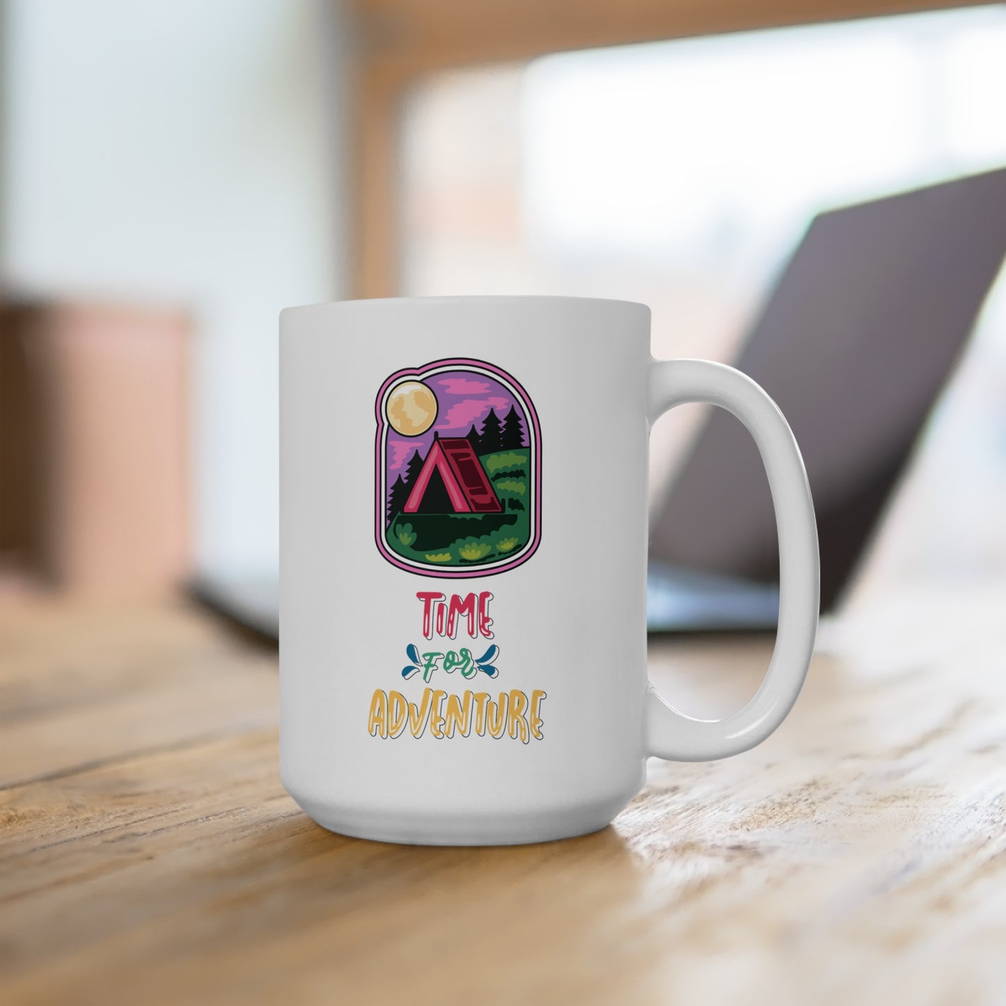 Time for Adventure - Ceramic Mug 15oz