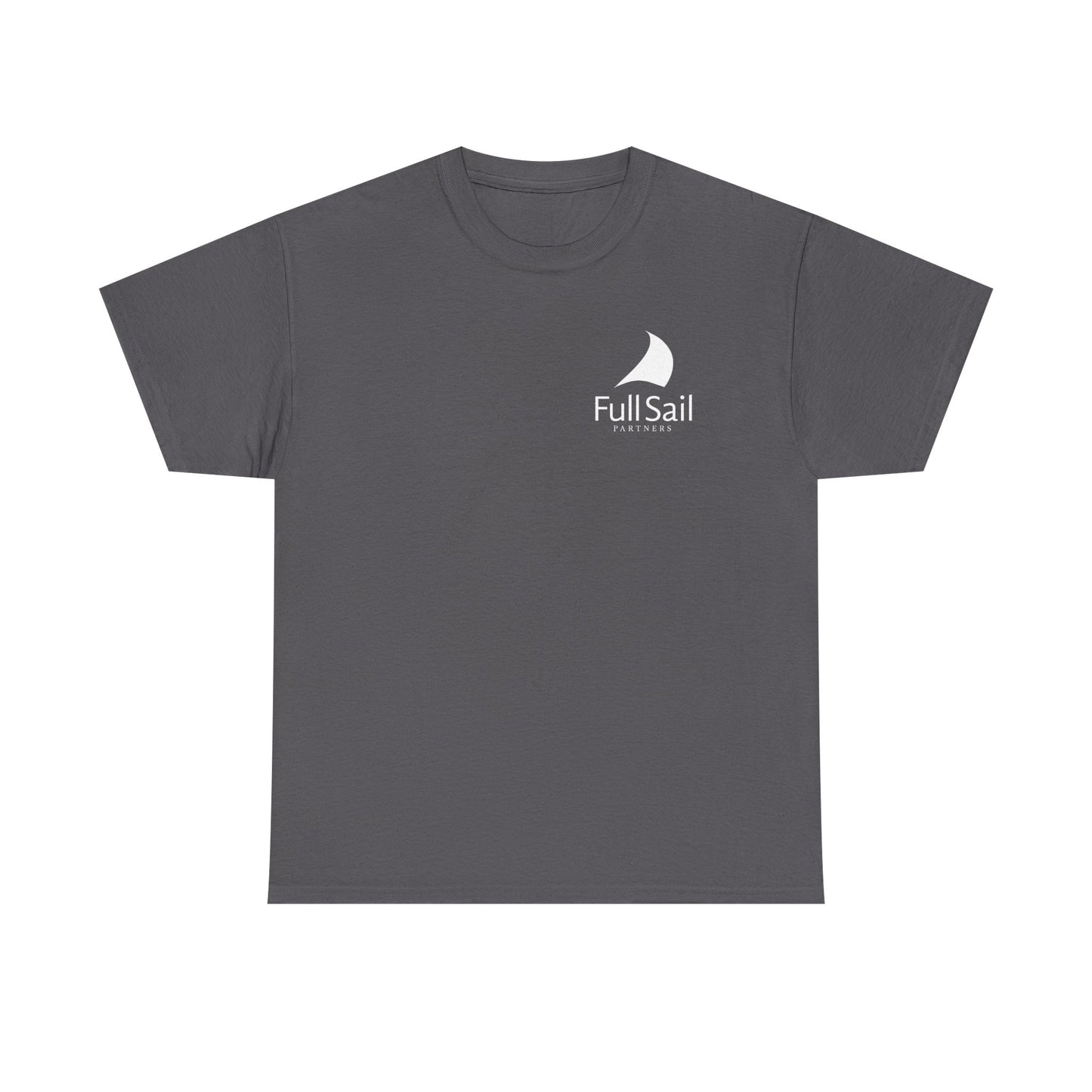 Alt. Full Sail Partners logo (red, black, dark heather, charcoal) - Unisex Heavy Cotton Tee