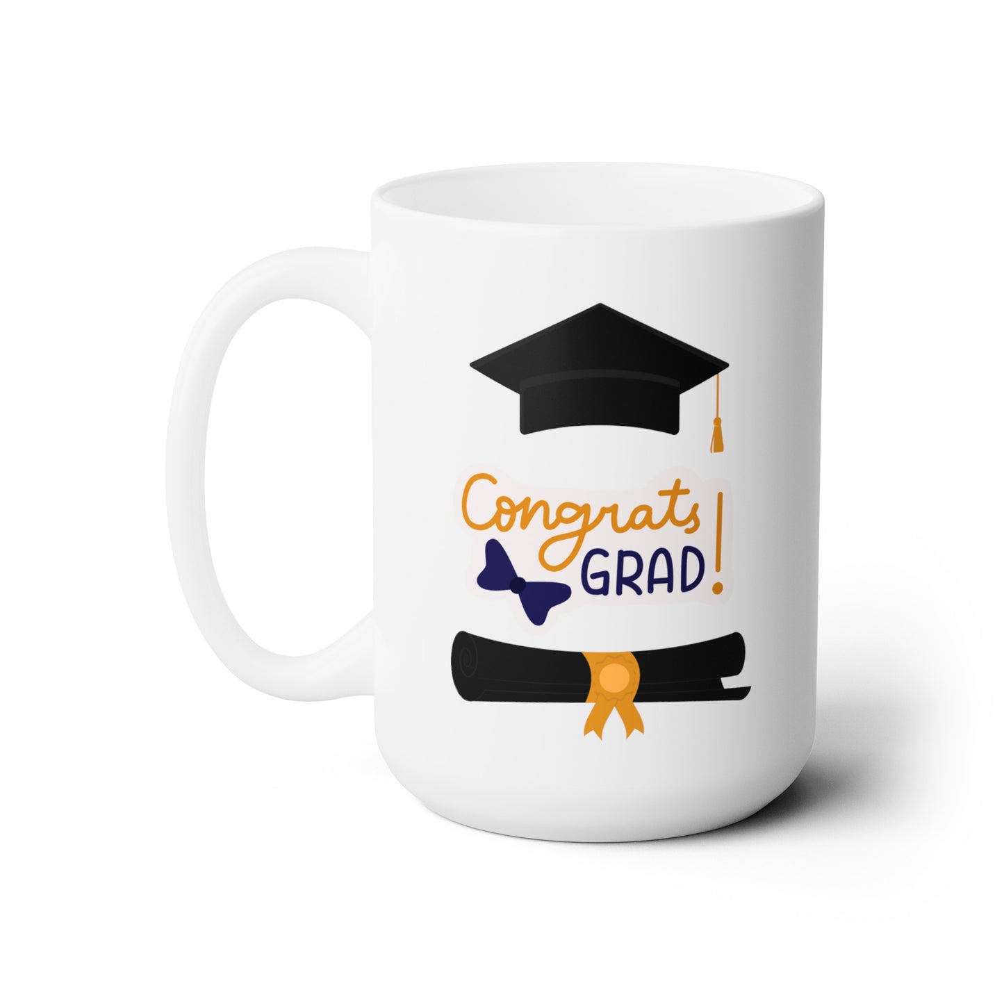Congrats Graduate! (Black) - Ceramic Mug 15oz