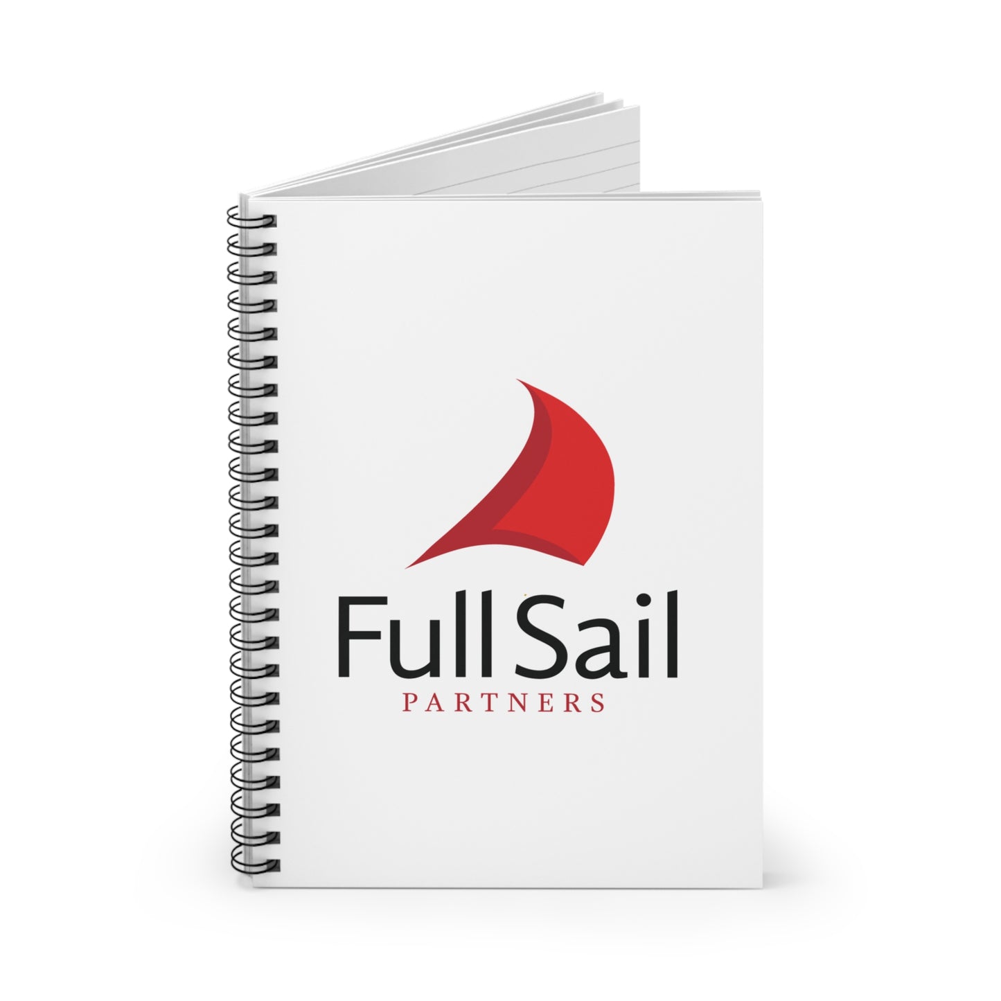 Spiral Notebook, Ruled Line - Full Sail Partners logo