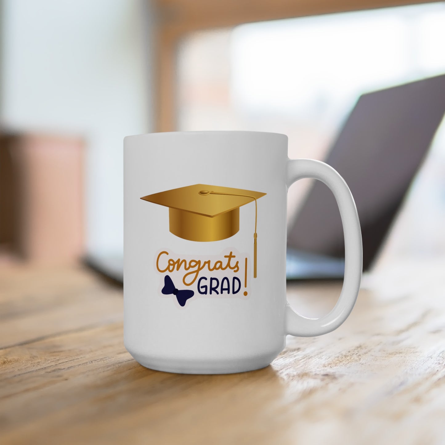 Congrats Graduate! (Gold) - Ceramic Mug 15oz
