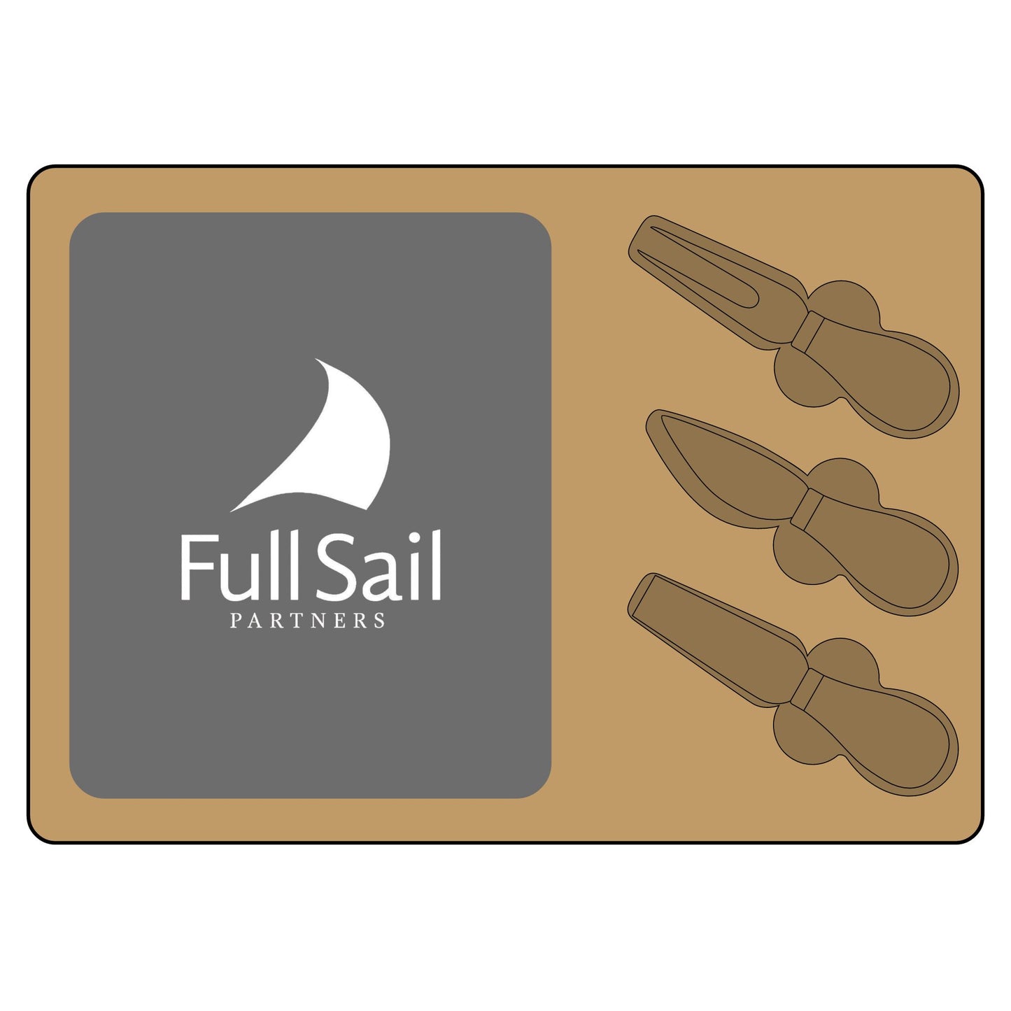 Charcuterie Board (Engraving) - Full Sail Partners logo