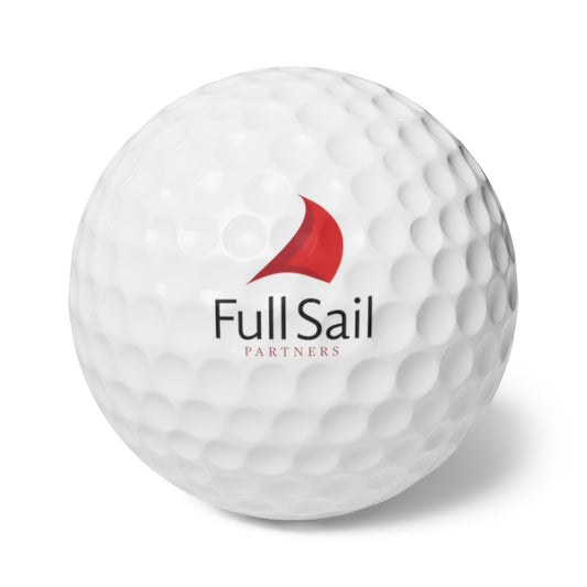 Golf Balls, 6pcs, with Full Sail Partners Logo