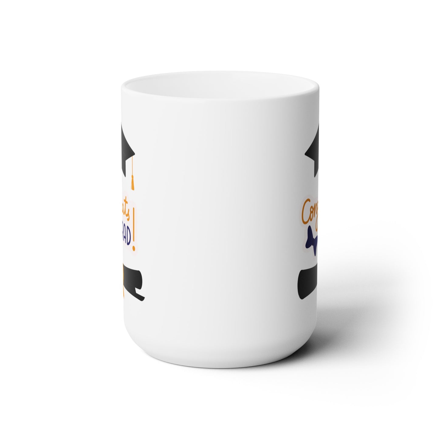 Congrats Graduate! (Black) - Ceramic Mug 15oz