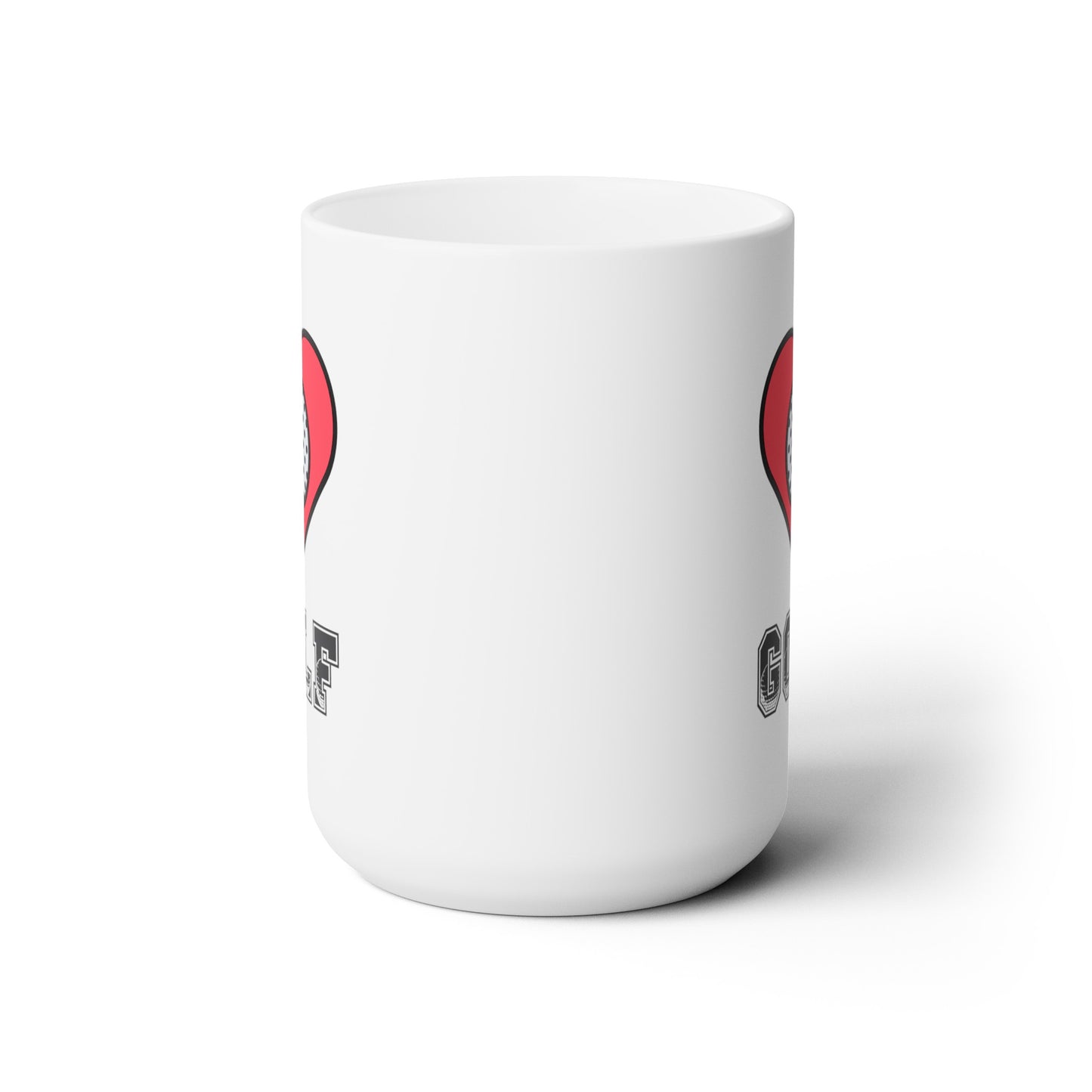 Golf Heart - Ceramic Mug 15oz