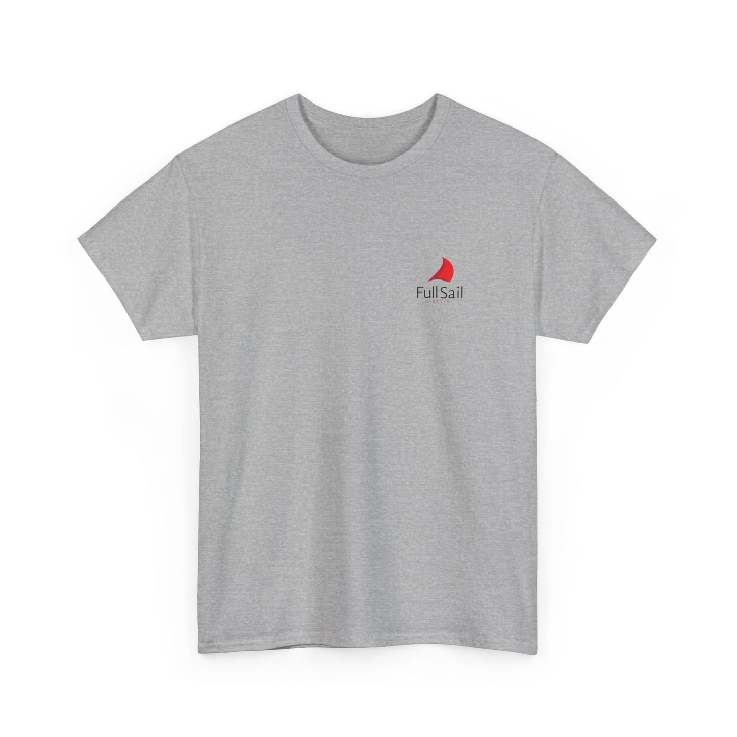 Full Sail Partners logo (white, ash, ice grey, sport grey) - Unisex Heavy Cotton Tee