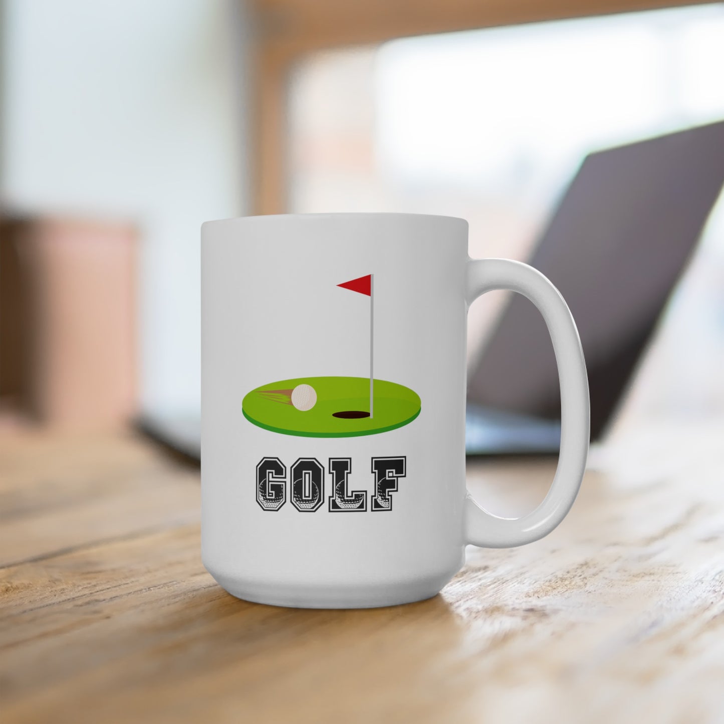 Golf Flag - Ceramic Mug 15oz