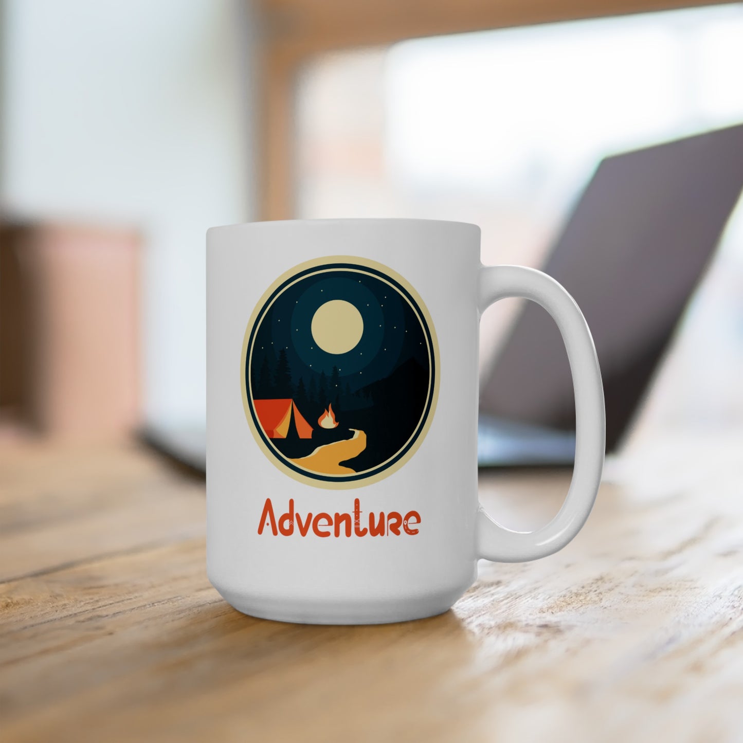Adventure (camping) - Ceramic Mug 15oz