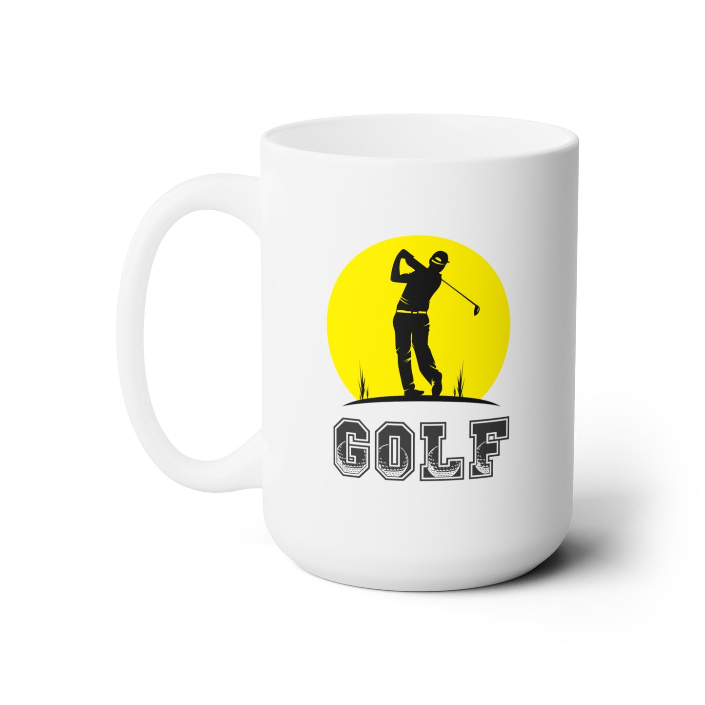 Golf Sunset Silhouette - Ceramic Mug 15oz