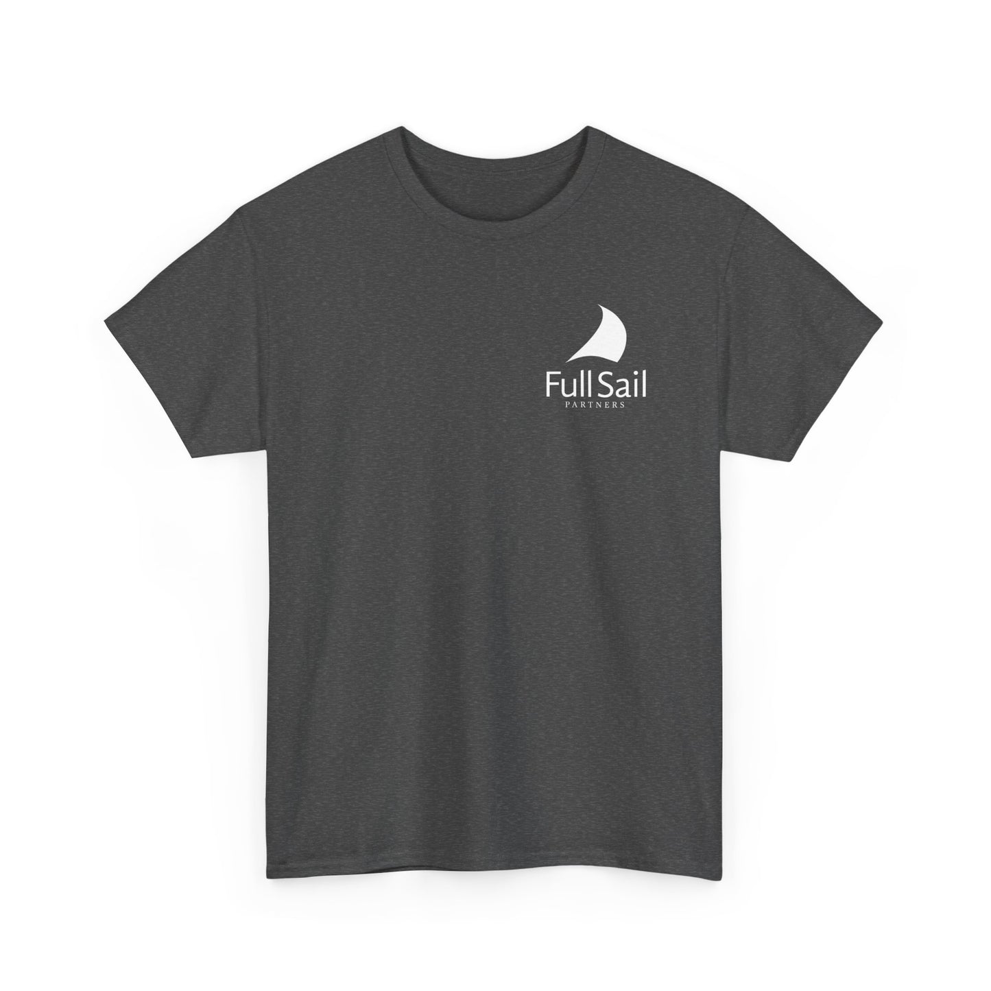 Alt. Full Sail Partners logo (red, black, dark heather, charcoal) - Unisex Heavy Cotton Tee
