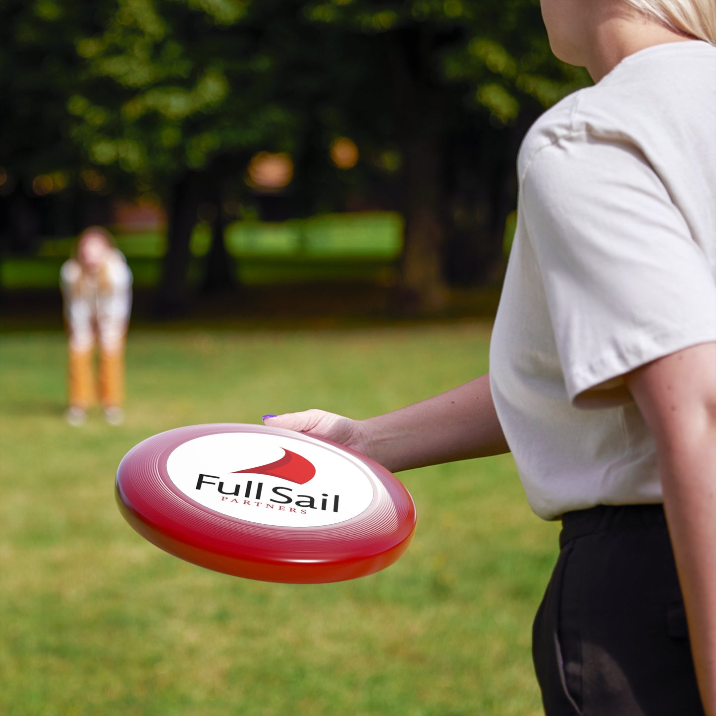Wham-O Frisbee with Full Sail Partners Logo