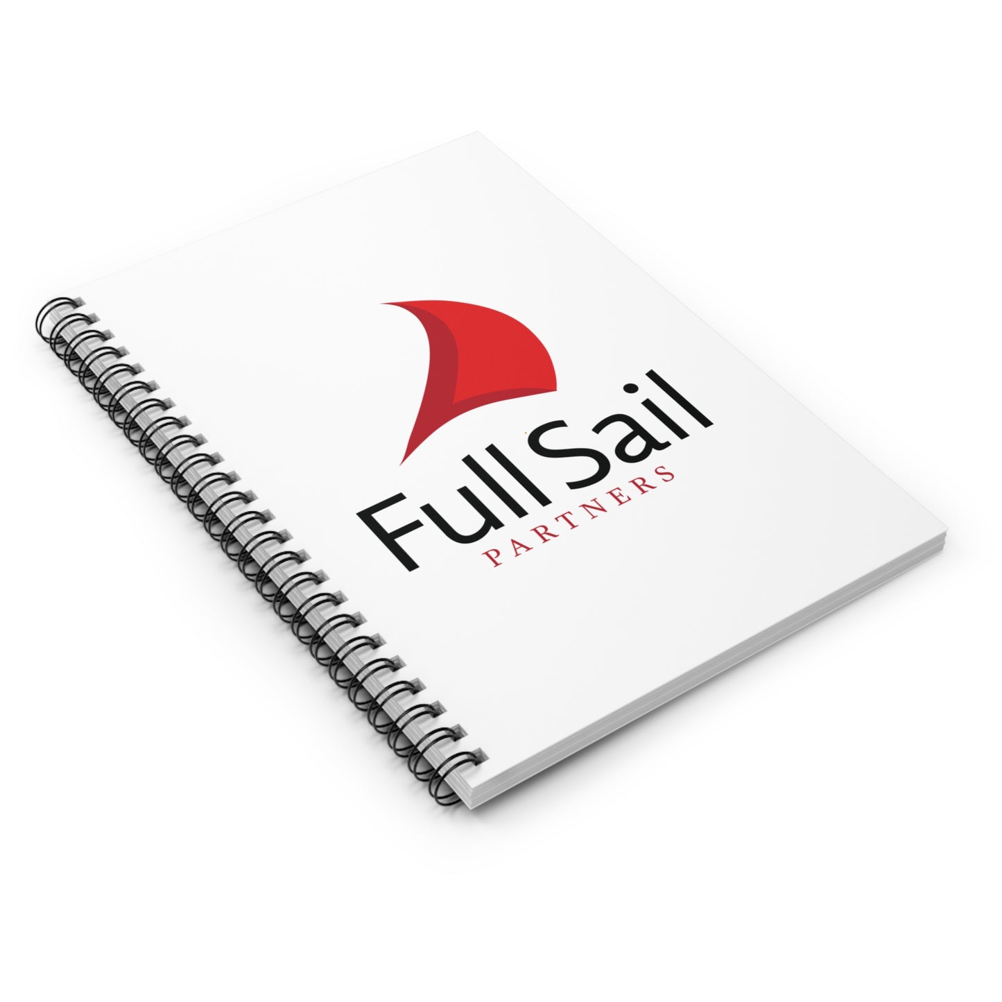 Spiral Notebook, Ruled Line - Full Sail Partners logo