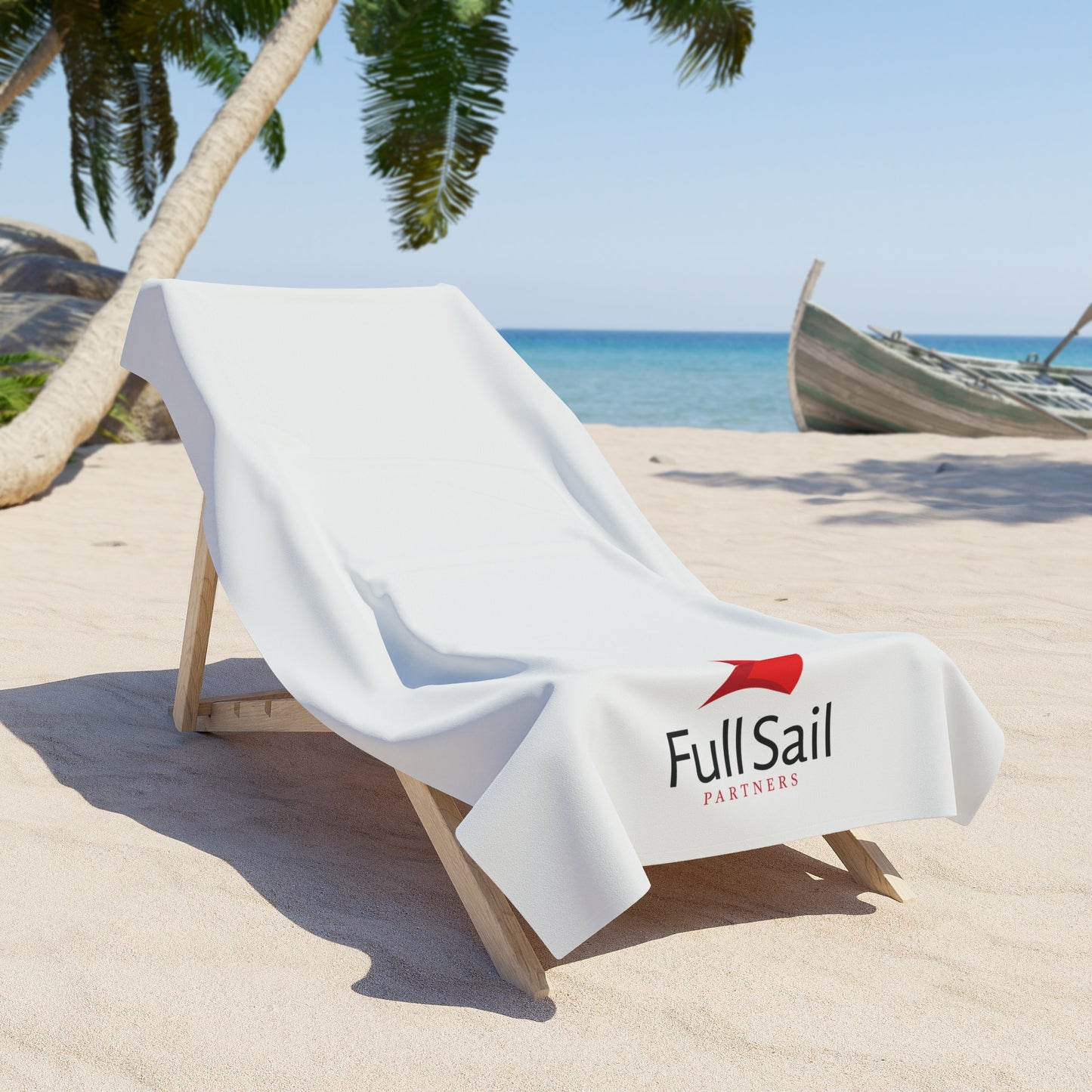 Full Sail Partners Logo Beach Towel (36"x72")