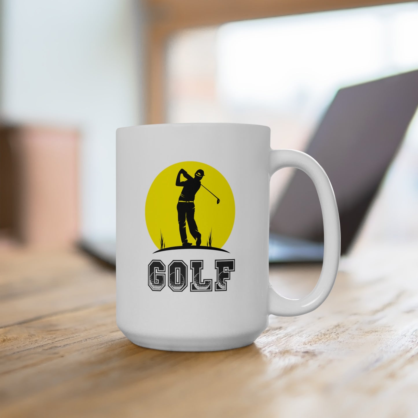 Golf Sunset Silhouette - Ceramic Mug 15oz