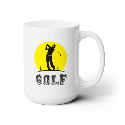 Golf Sunset Silhouette - Ceramic Mug 15oz