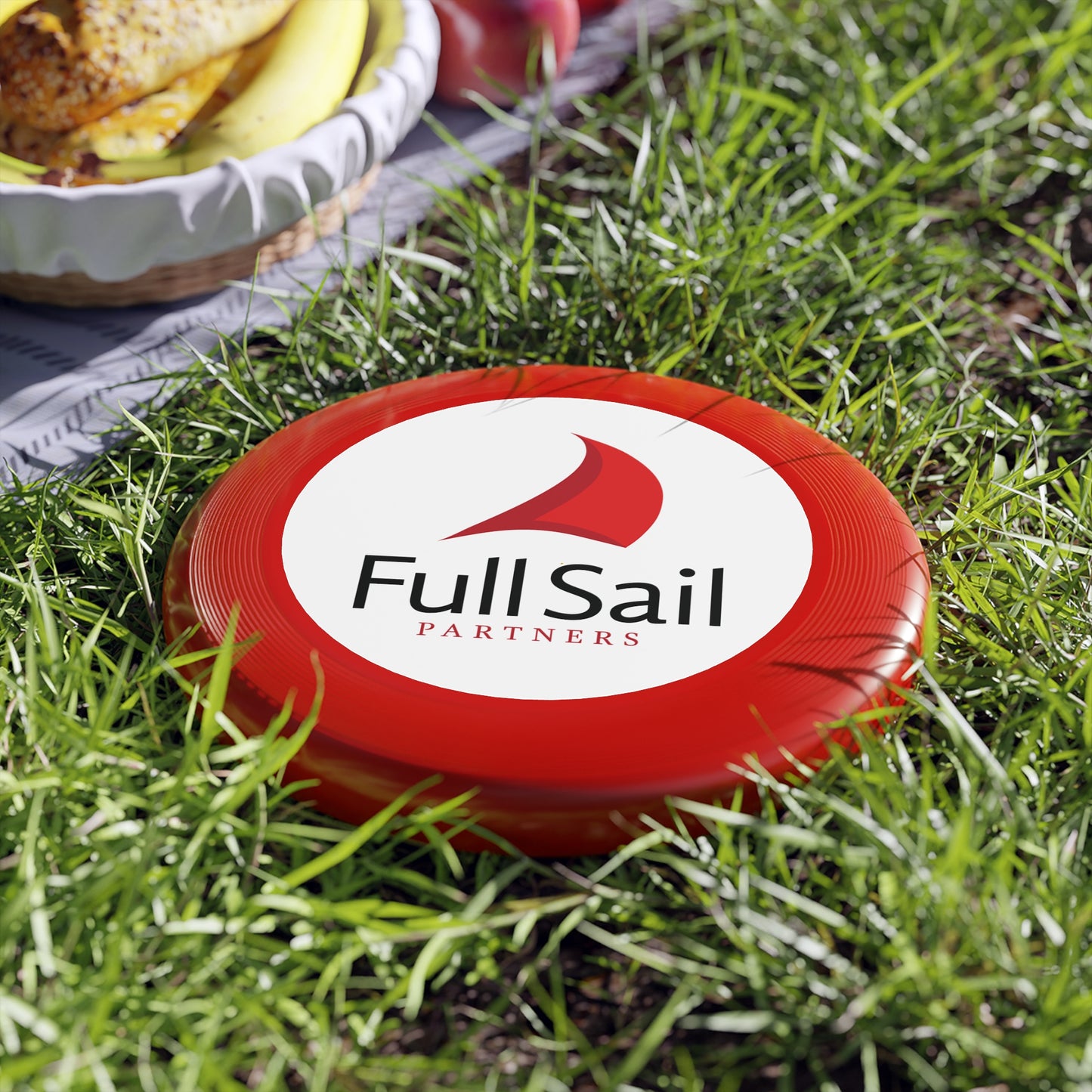 Wham-O Frisbee with Full Sail Partners Logo