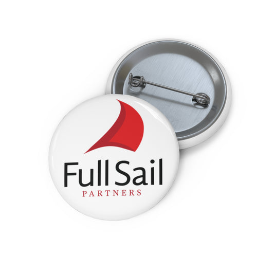 Full Sail Partners Logo Custom Pin Buttons (3 sizes)