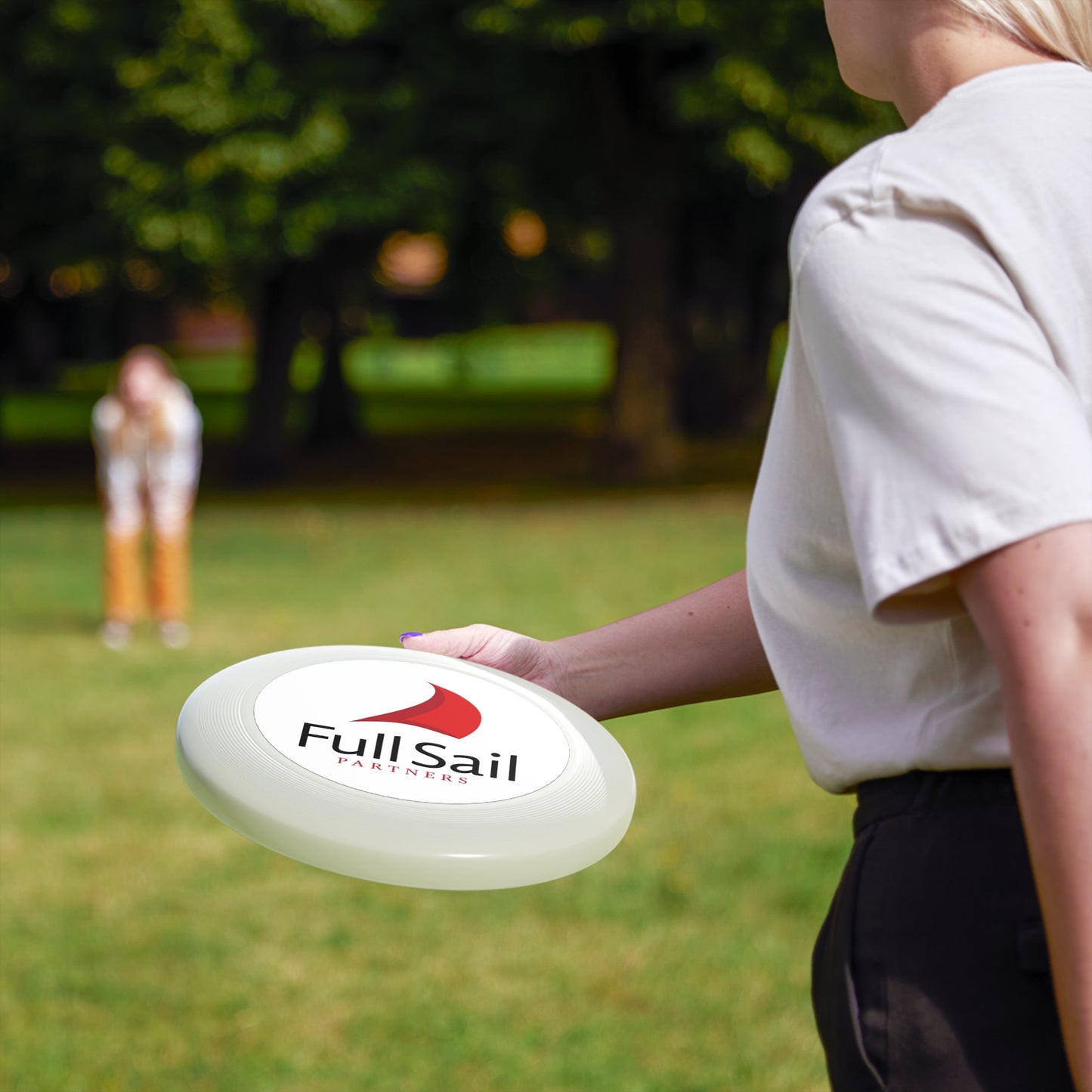 Wham-O Frisbee with Full Sail Partners Logo