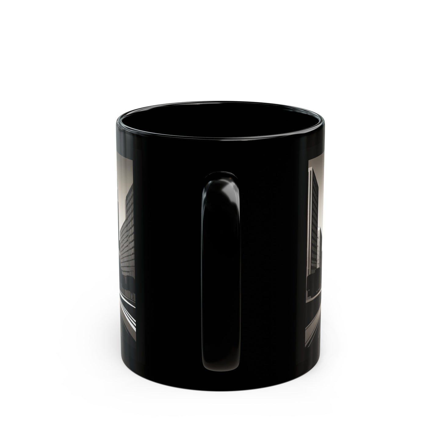 Black And White City Mug (11oz)