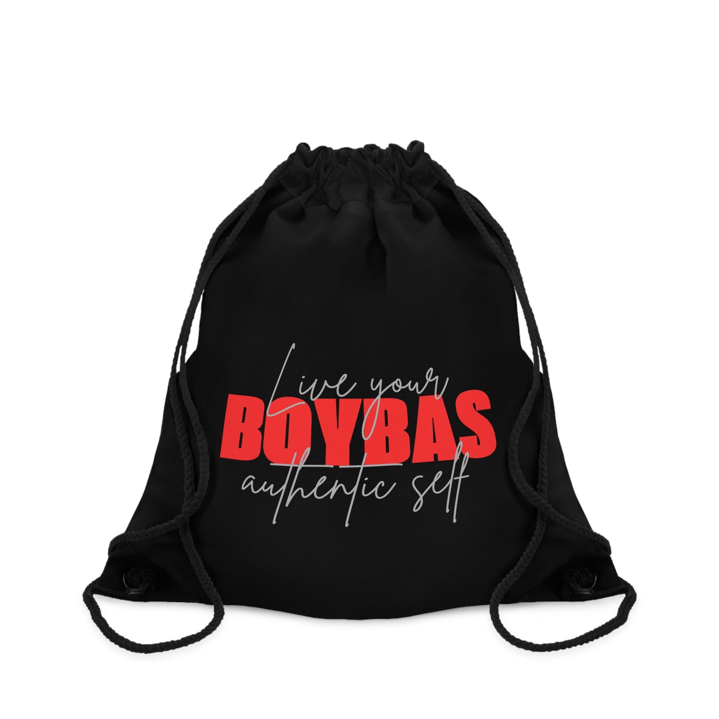 BOYBAS Live your authentic self - Drawstring Bag (black)