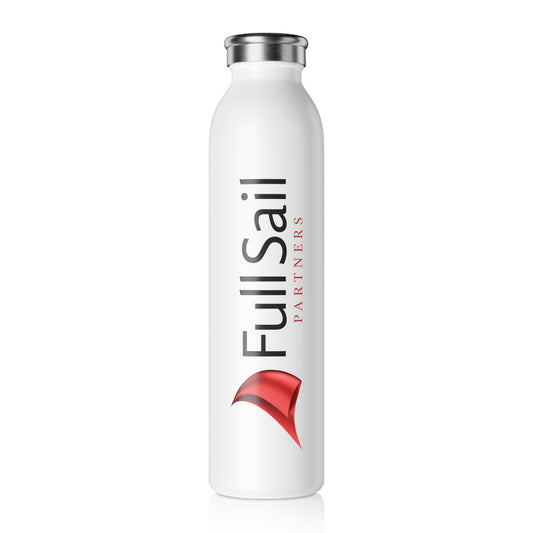 Slim Water Bottle - Full Sail Partners logo