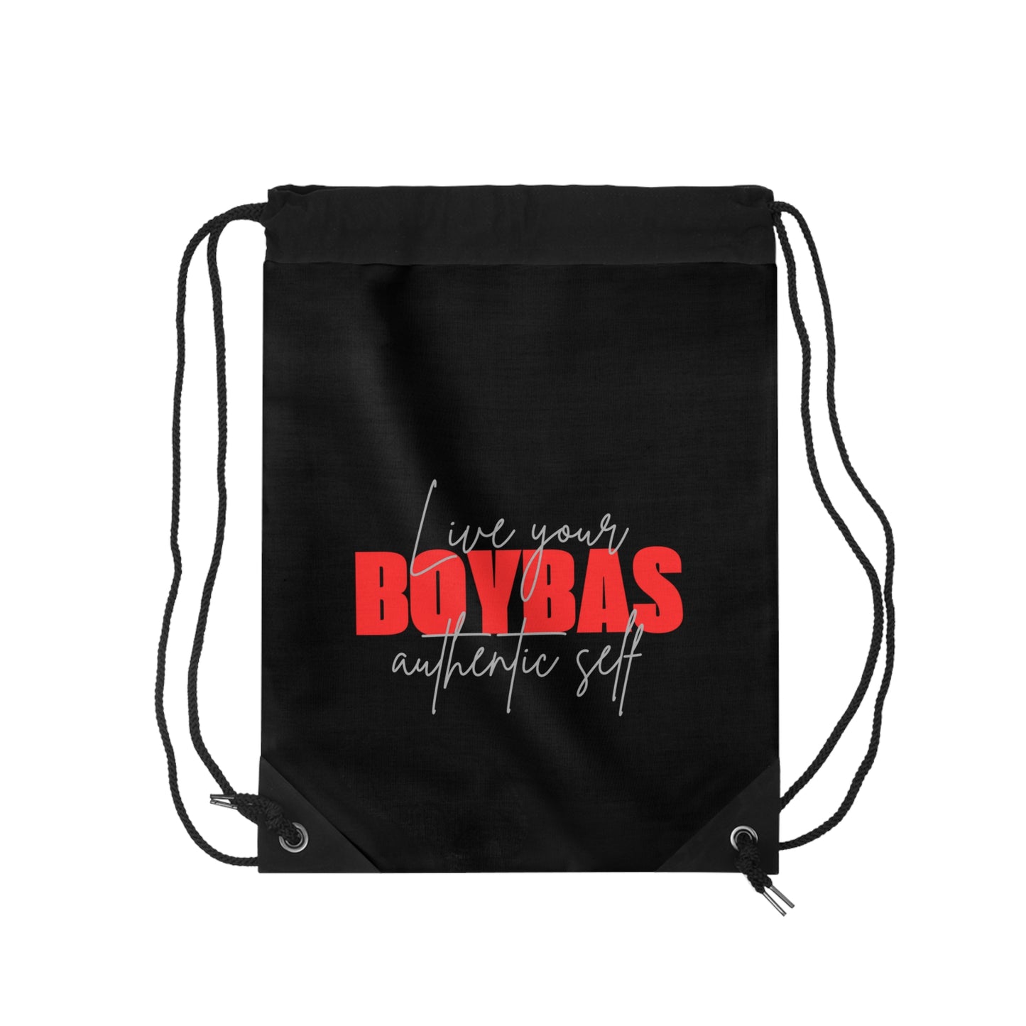 BOYBAS Live your authentic self - Drawstring Bag (black)