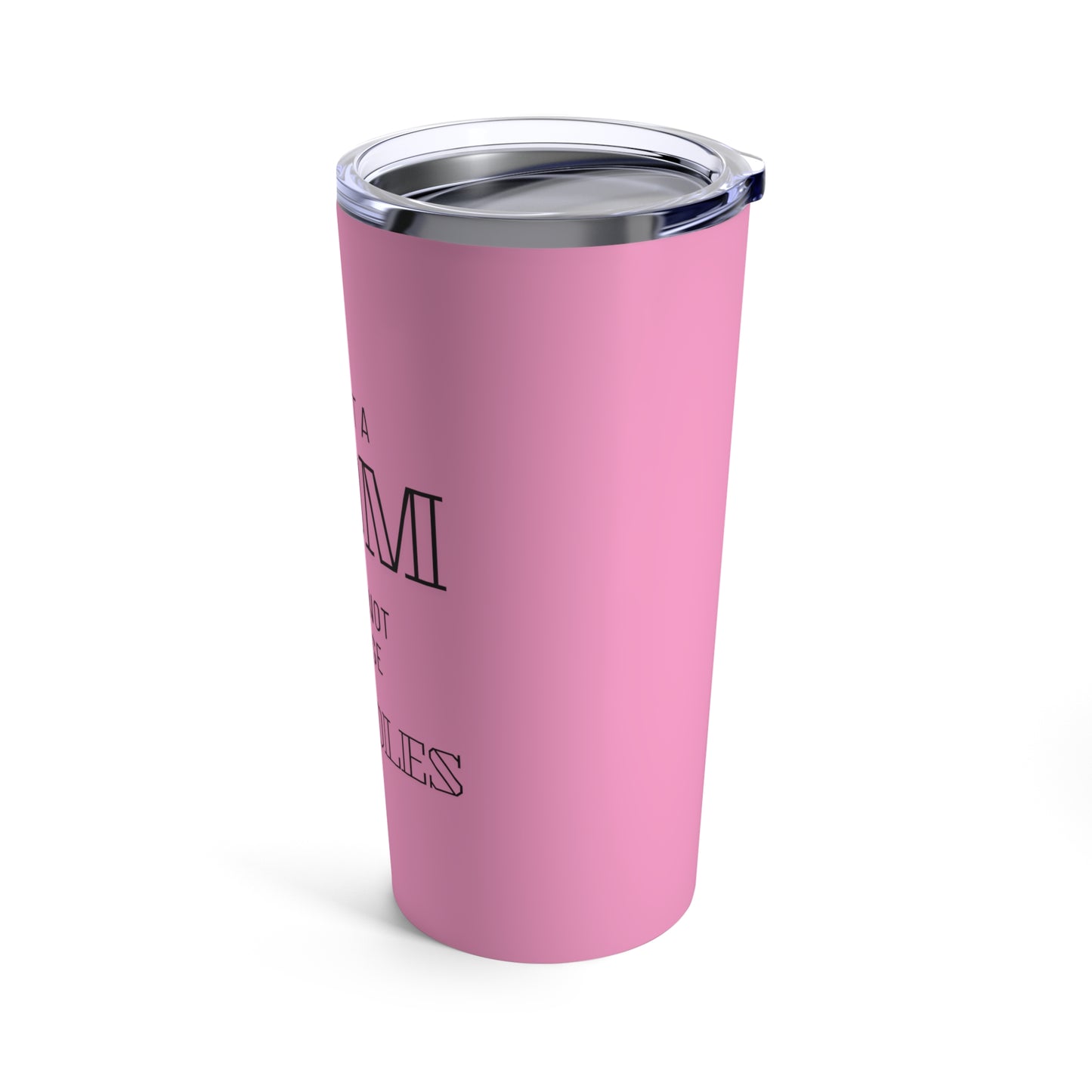 I'm Just a Mom Trying Not to Raise Assholes (pink) - Tumbler 20oz
