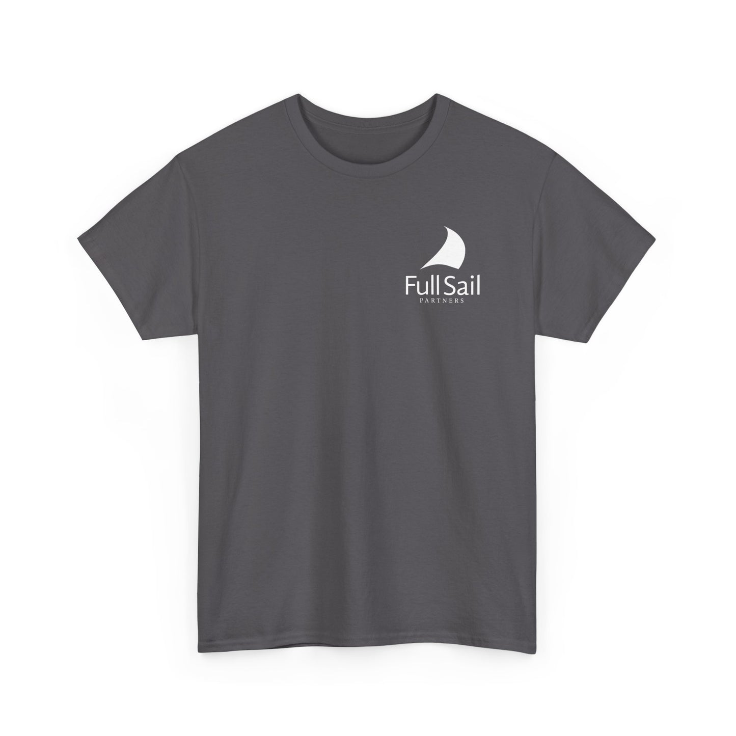 Alt. Full Sail Partners logo (red, black, dark heather, charcoal) - Unisex Heavy Cotton Tee