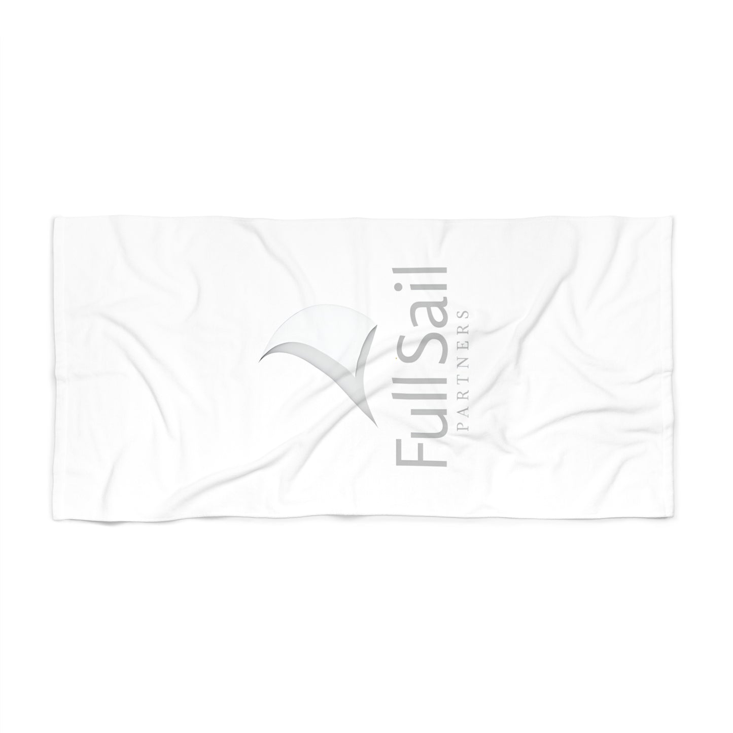 Full Sail Partners White/Grey Logo Beach Towel (36"x72")