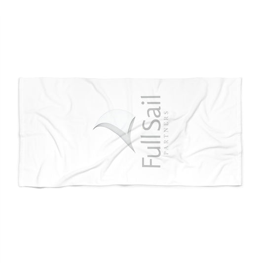 Full Sail Partners White/Grey Logo Beach Towel (36"x72")