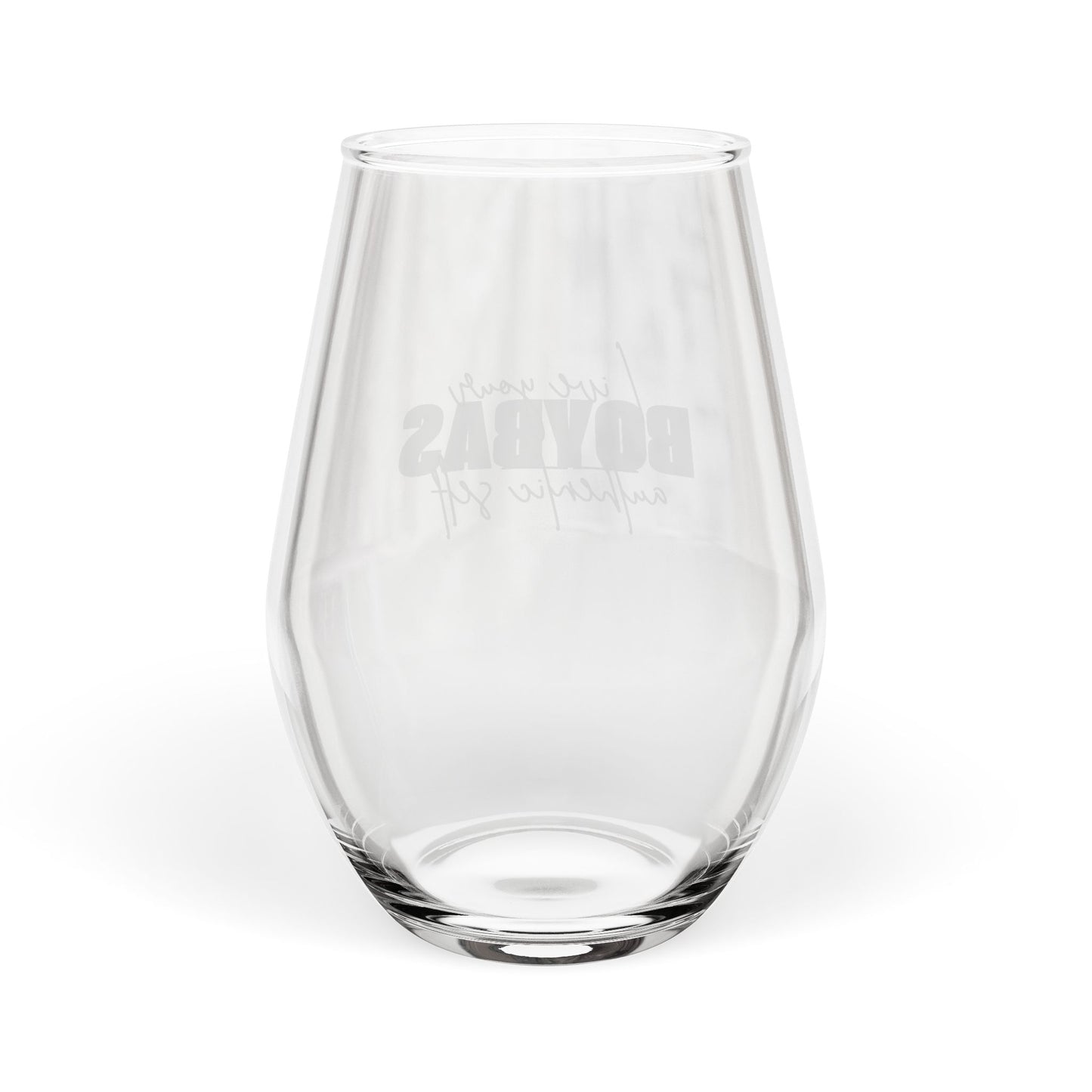 BOYBAS Live your authentic self - Stemless Wine Glass, 11.75oz