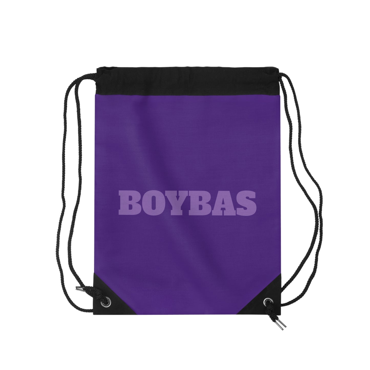 Drawstring Bag - BOYBAS (purple bag with light purple logo)