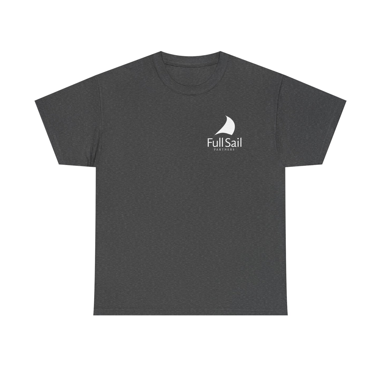 Alt. Full Sail Partners logo (red, black, dark heather, charcoal) - Unisex Heavy Cotton Tee