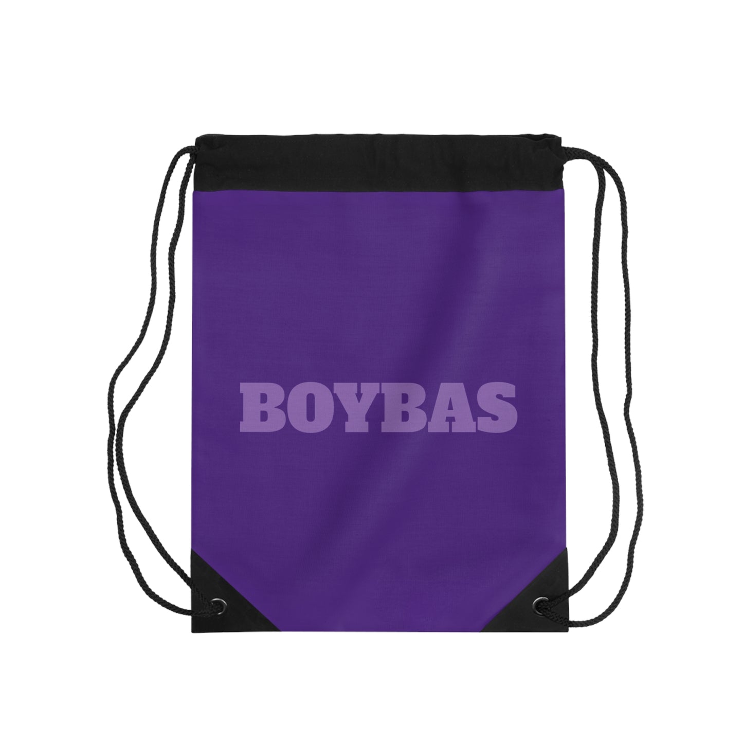 Drawstring Bag - BOYBAS (purple bag with light purple logo)
